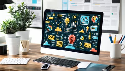 Digital marketing newsletter illustration